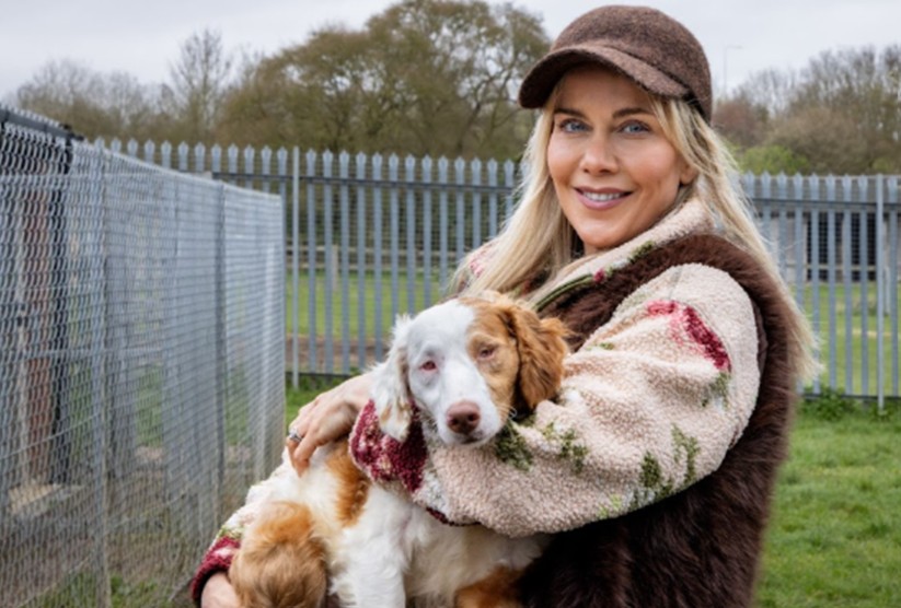 Radio DJ & RSPCA Ambassador Kate Lawler visits Southridge Animal Centre to meet Stevie and Sandy, highlighting the bravery of dogs rescued from overwhelming conditions.