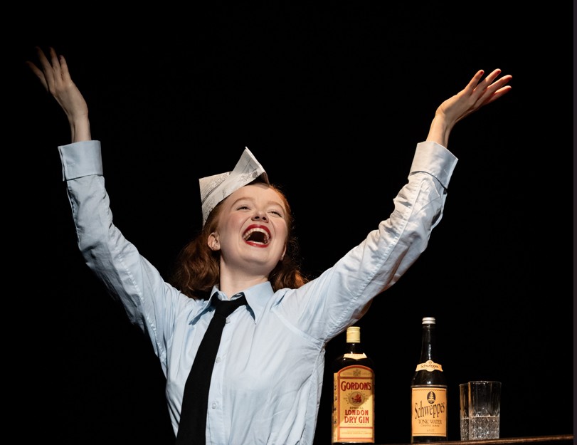 The cast of Spitfire Girls at Cambridge Arts Theatre portraying WWII women pilots.