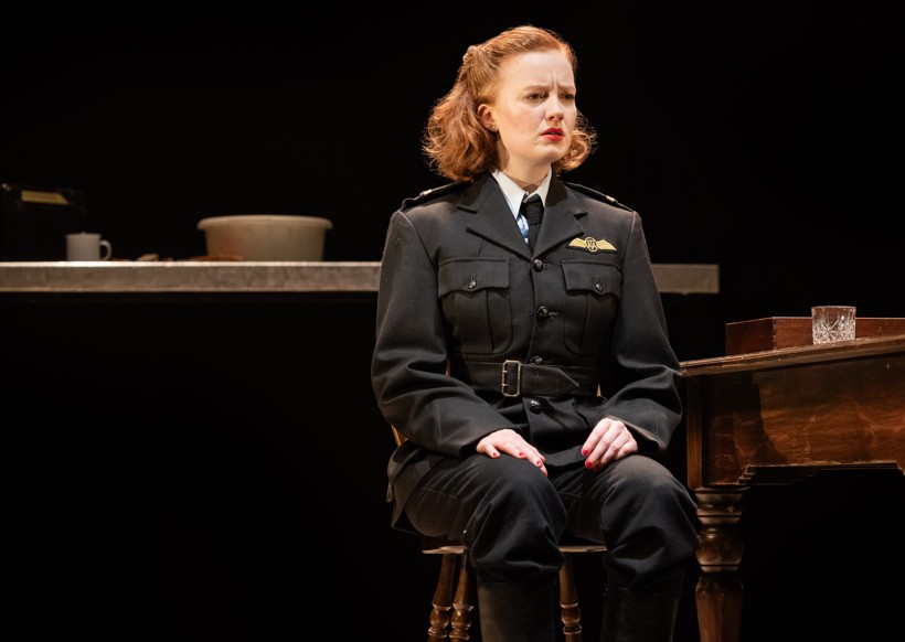 The cast of Spitfire Girls at Cambridge Arts Theatre portraying WWII women pilots.