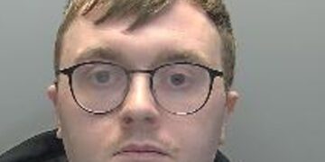 Jailed: Cameron McNally, 26, has been sentenced to 20 months in prison after sexually assaulting a woman in Cambridge. Photo: Cambridgeshire Constabulary