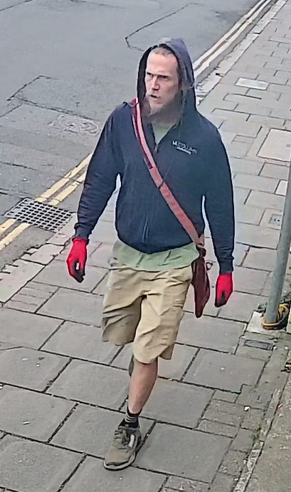 Police want to speak to this man after a wave of traffic light vandalism incidents across Cambridge and surrounding areas.