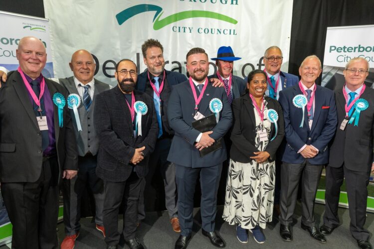 Pictured Tom Rogers (Gunthorpe) Chairman Peterborough Reform
Peterborough elections,
Kingsgate Conf Centre, Peterborough
Thursday 07 May 2026. 
Picture by Terry Harris.