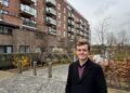 Sam Carling at Fletton Quays welcoming the introduction of the Renters’ Rights Act — landmark reforms giving renters across Peterborough greater security, stronger protections and a fairer housing system.
