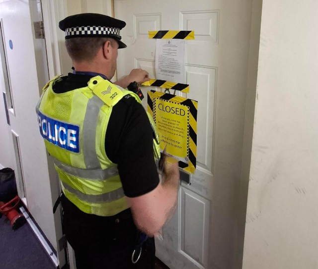 Two properties in Little Paxton and Eynesbury have been shut for three months after Cambridgeshire Police took action over persistent anti-social behaviour. Samuel Jones Crescent