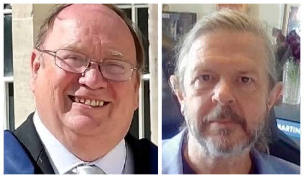Fenland District Council leader Chris Boden (left) and former Fenland councillor Martin Curtis became embroiled in a fierce public dispute after CambsNews revealed controversial plans for civil parking enforcement across Fenland