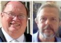 Fenland District Council leader Chris Boden (left) and former Fenland councillor Martin Curtis became embroiled in a fierce public dispute after CambsNews revealed controversial plans for civil parking enforcement across Fenland