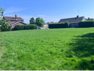 The Brewin Avenue green space in March which residents say has been used as a community play area and informal recreational land for decades but is now earmarked for two new homes under controversial council-backed plans.