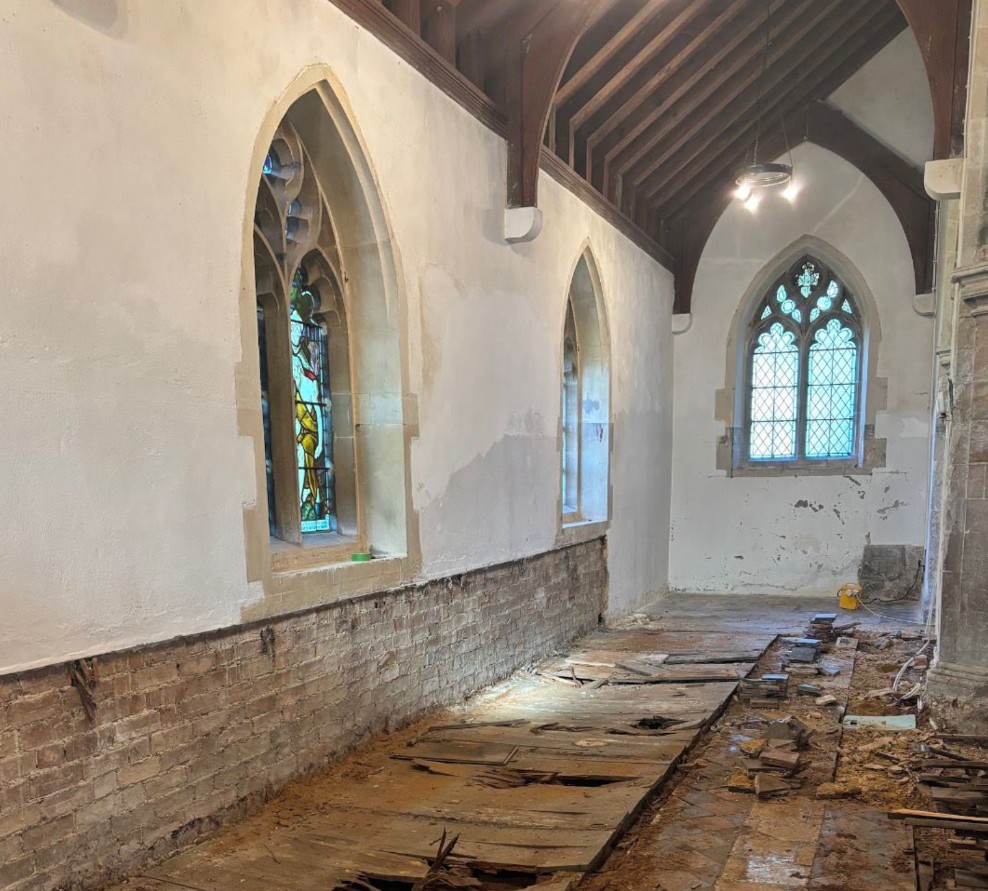 Victorian floorboards inside St Peter’s Church will be replaced during the major conservation project.
