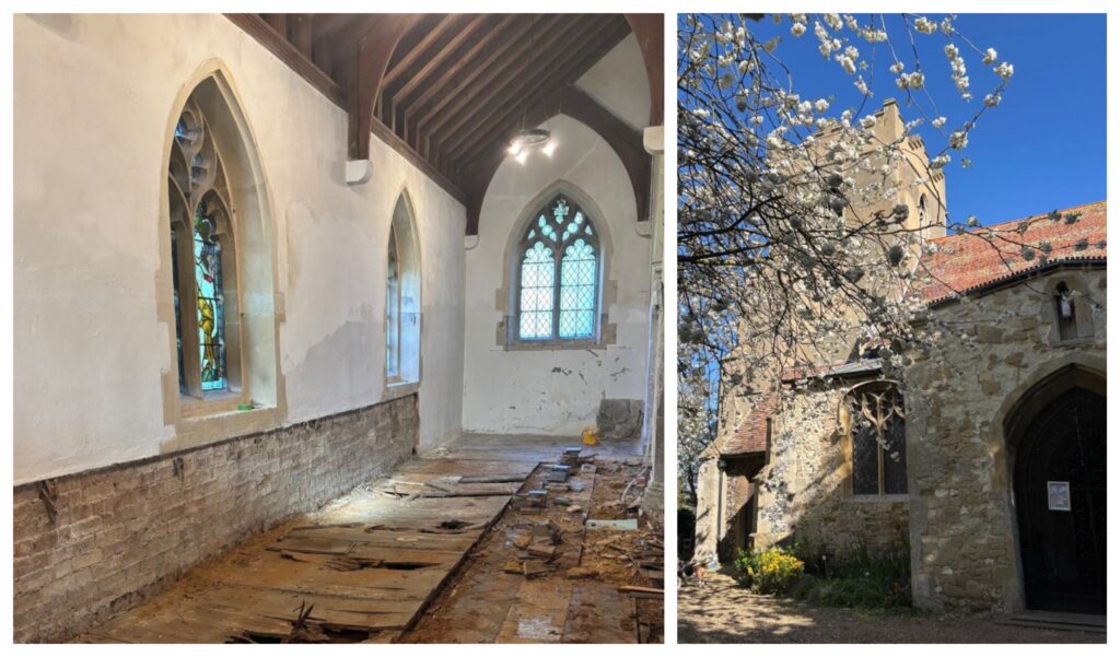 Victorian floorboards inside St Peter’s Church will be replaced during the major conservation project.