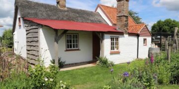 Fen Cottage in spring at Wicken Fen National Nature Reserve © National Trust Images Mike Selby