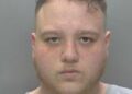 Levi George in custody following his arrest during a county lines drugs raid in Brampton. Photo: Cambridgeshire Constabulary.