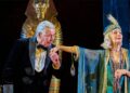 Romance, revenge, and murder collide as the passengers aboard the Nile steamer navigate jealousy and betrayal in Cambridge Arts Theatre’s acclaimed new staging of Death on the Nile. Photo by Manuel Harlan