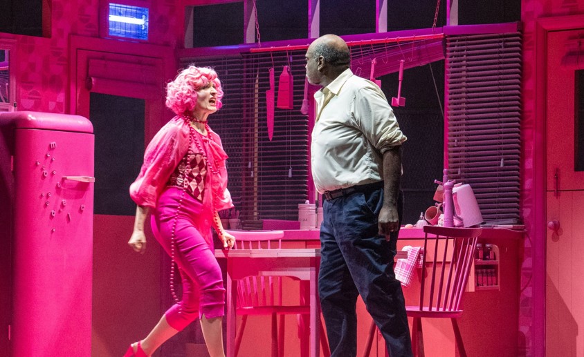 Cast members in English Touring Opera’s production of Pagliacci at Cambridge Corn Exchange. PHOTO: Richard Hubert Smith