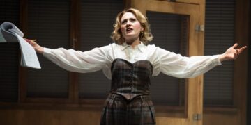 Paula Sides as Nedda in English Touring Opera’s production of Pagliacci at Cambridge Corn Exchange. PHOTO: Richard Hubert Smith